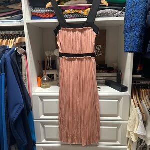 Gucci Black and Pink Pleated Dress